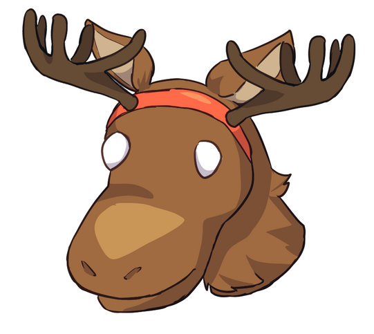 Sasmus !! If you wander into KUNTENSERVEN's enchanted european forests, some say you might run into a friendly moose. They won't do anything scary, but the maid dress is a bit odd. Moose is just here for a nice time. Moose makes good meals. Moose.