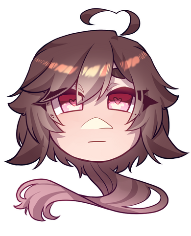 Nymph / Finn !! A dainty void dusted in pink, appearing ever soft to those who do not dare peer within. The cutest cryptid of CREEPYPASTA.